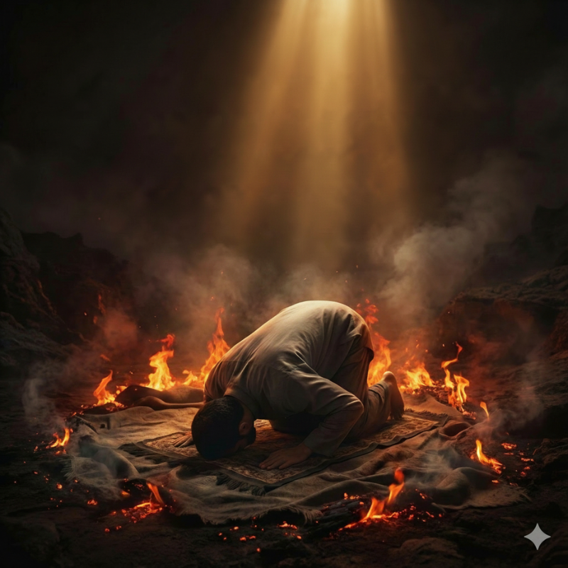 Bertahan diatas Sajadah yang Terbakar